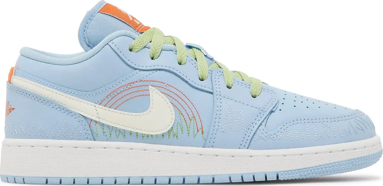Giày Nike Air Jordan 1 Low SE GS 'Blue Stitch' DO8227-400 Giày Nike Air Jordan 1 Low SE GS 'Blue Stitch' DO8227-400