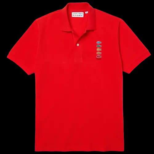 Áo Lacoste x Polaroid Men’s Coloured Crocodiles 'Red' Polo Shirt PH2081-S5H Áo Lacoste x Polaroid Men’s Coloured Crocodiles 'Red' Polo Shirt PH2081-S5H
