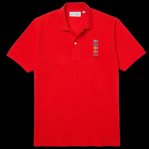 Áo Lacoste x Polaroid Men’s Coloured Crocodiles 'Red' Polo Shirt PH2081-S5H — kich-thuoc: M Áo Lacoste x Polaroid Men’s Coloured Crocodiles 'Red' Polo Shirt PH2081-S5H — kich-thuoc: M