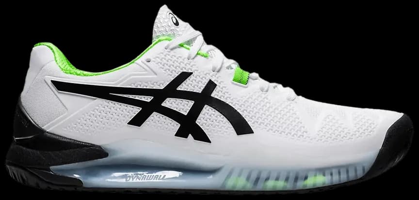 Giày Tennis Asics Gel Resolution 8 'White Green Gecko' 1041A079-105 Giày Tennis Asics Gel Resolution 8 'White Green Gecko' 1041A079-105