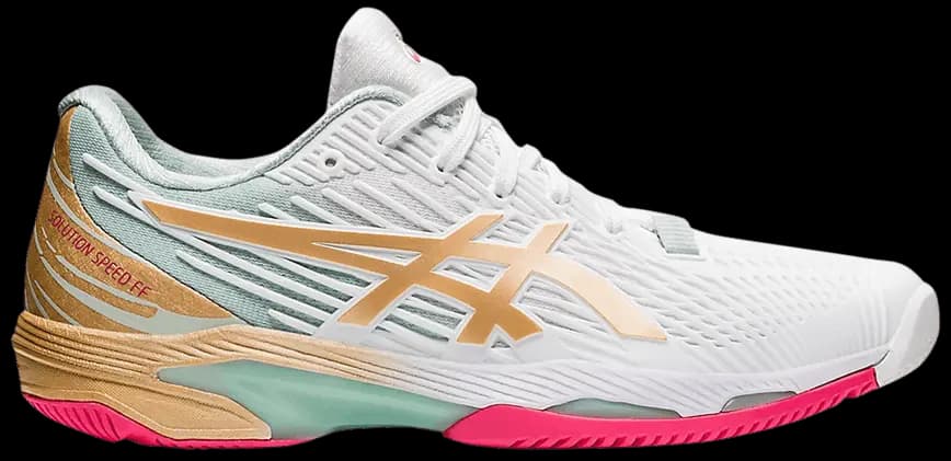 Giày Tennis Asics Wmns Solution Speed FF 2 LE 'White Champagne' 1042A142-100 Giày Tennis Asics Wmns Solution Speed FF 2 LE 'White Champagne' 1042A142-100
