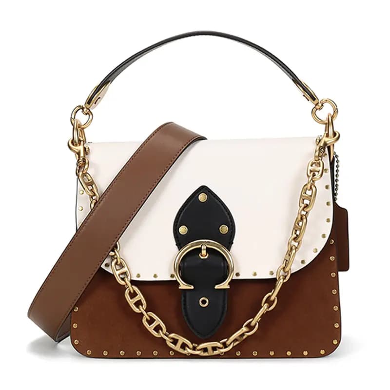 Túi Coach Beat Shoulder Bag In Colorblock With Rivets 4595 B4RGI Túi Coach Beat Shoulder Bag In Colorblock With Rivets 4595 B4RGI