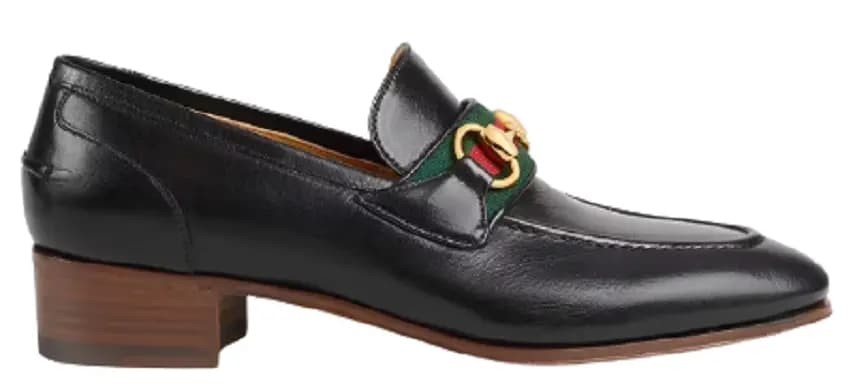 Giày Gucci Loafer With Horsebit And Web 660819-0G0P0-1060 Giày Gucci Loafer With Horsebit And Web 660819-0G0P0-1060