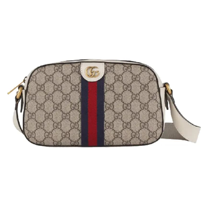 Túi Gucci Ophidia Camera Beige And White Leather 681064-96IWT-9794 Túi Gucci Ophidia Camera Beige And White Leather 681064-96IWT-9794