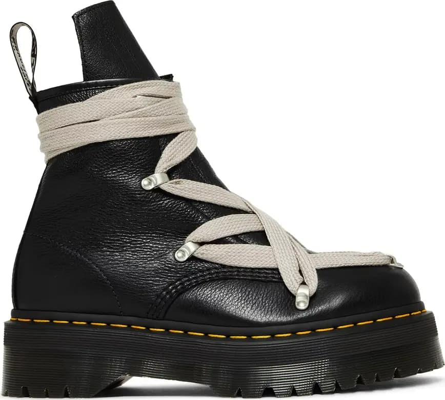 Giày Rick Owens x 1460 Quad Sole Pentagram Jumbo Lace Boot 'Black' 27977001 Giày Rick Owens x 1460 Quad Sole Pentagram Jumbo Lace Boot 'Black' 27977001
