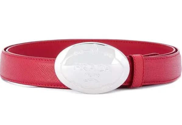 Thắt Lưng Prada Oval Logo Buckle Red Leather Belt 1CC182053F068Z Thắt Lưng Prada Oval Logo Buckle Red Leather Belt 1CC182053F068Z