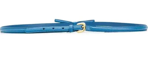 Thắt Lưng Prada Bow Blue Calfskin Skinny Belt 1CC156053F0215 Thắt Lưng Prada Bow Blue Calfskin Skinny Belt 1CC156053F0215