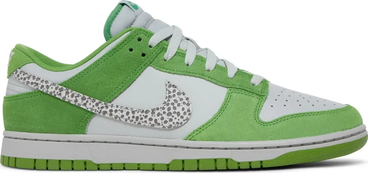 Giày Nike Dunk Low 'Safari Swoosh Chlorophyll' DR0156-300 Giày Nike Dunk Low 'Safari Swoosh Chlorophyll' DR0156-300