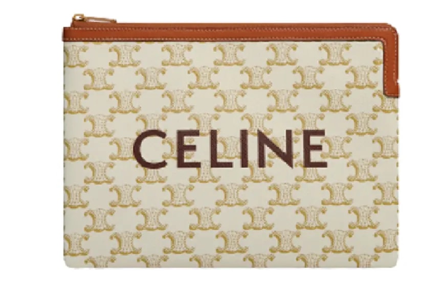 Túi Celine Small Pouch In Triomphe Canvas And Lambskin 10D672BZQ-01TA — kich-thuoc: lien-he-order Túi Celine Small Pouch In Triomphe Canvas And Lambskin 10D672BZQ-01TA — kich-thuoc: lien-he-order