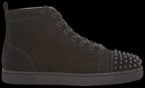 Giày Christian Louboutin Louis Flat Calf Spikes 'Black Suede' 1140458B049 Giày Christian Louboutin Louis Flat Calf Spikes 'Black Suede' 1140458B049