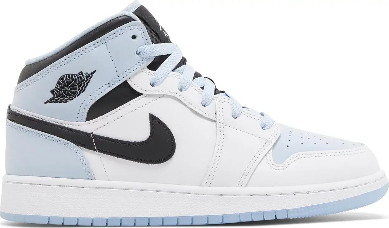 Giày Nike Air Jordan 1 Mid SE GS 'White Ice Blue' DV1337-104 Giày Nike Air Jordan 1 Mid SE GS 'White Ice Blue' DV1337-104