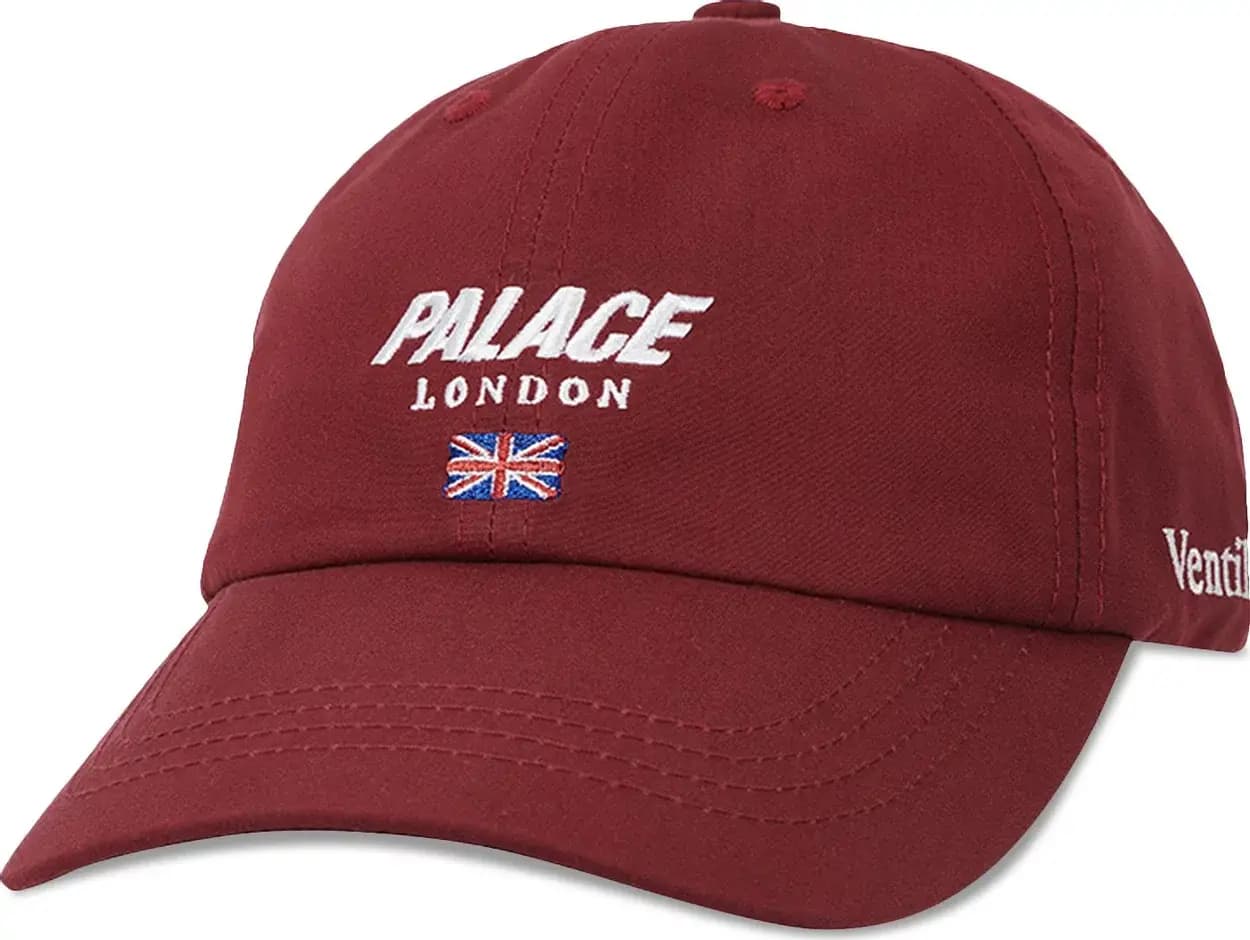 Mũ Palace London Ventile 6-Panel 'Burgundy' Mũ Palace London Ventile 6-Panel 'Burgundy'