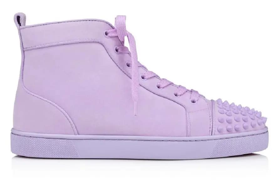Giày Christian Louboutin Lou Spikes 'Lilac Smoke' 1200811L241 Giày Christian Louboutin Lou Spikes 'Lilac Smoke' 1200811L241