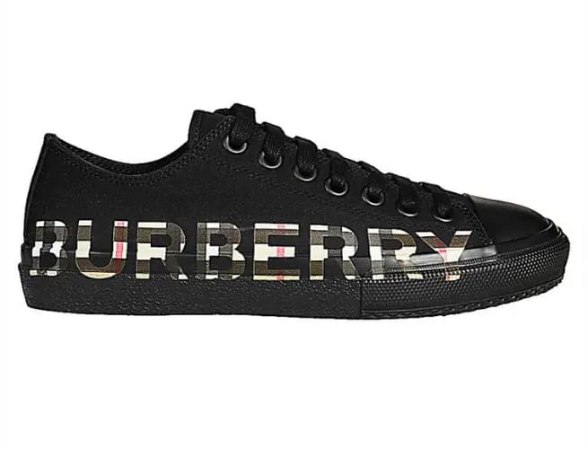 Giày Burberry Checked Logo Print 'Black' 8018275 Giày Burberry Checked Logo Print 'Black' 8018275