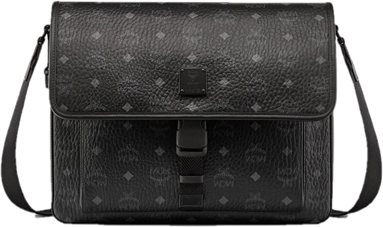 Túi MCM Klassik Messenger in Visetos 'Black' MMMCAKK02BK001 Túi MCM Klassik Messenger in Visetos 'Black' MMMCAKK02BK001