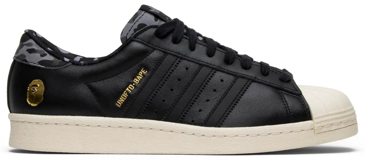 Giày Adidas Undefeated x A Bathing Ape x Superstars 80v 'Black' B34291 Giày Adidas Undefeated x A Bathing Ape x Superstars 80v 'Black' B34291