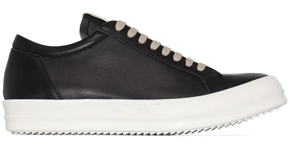 Giày Rick Owens Black Low Top Sneakers RU20F3893LPO-91 Giày Rick Owens Black Low Top Sneakers RU20F3893LPO-91
