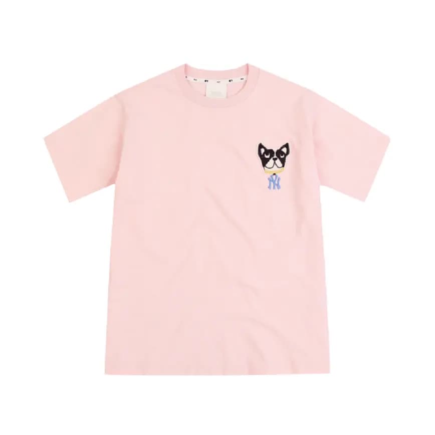 Áo MLB Bark Time Short Sleeve Pink 31TSTF931 50P Áo MLB Bark Time Short Sleeve Pink 31TSTF931 50P