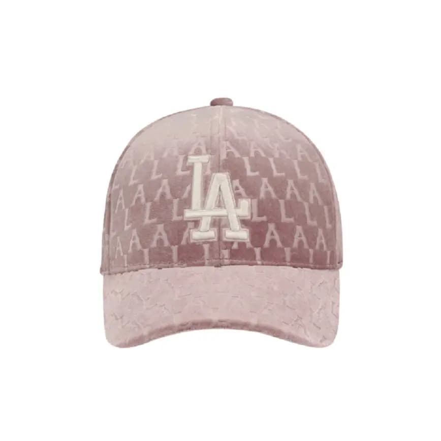 Mũ MLB LA Dodgers Velvet Monogram Pink 32CPXM941-07P Mũ MLB LA Dodgers Velvet Monogram Pink 32CPXM941-07P