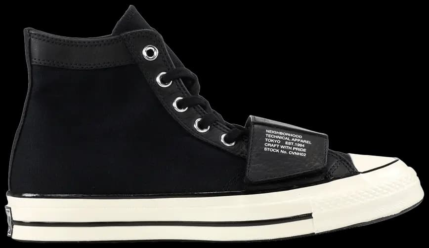 Giày Converse Neighborhood x Chuck Taylor All-Star 70s Hi 'Black' 158602C Giày Converse Neighborhood x Chuck Taylor All-Star 70s Hi 'Black' 158602C