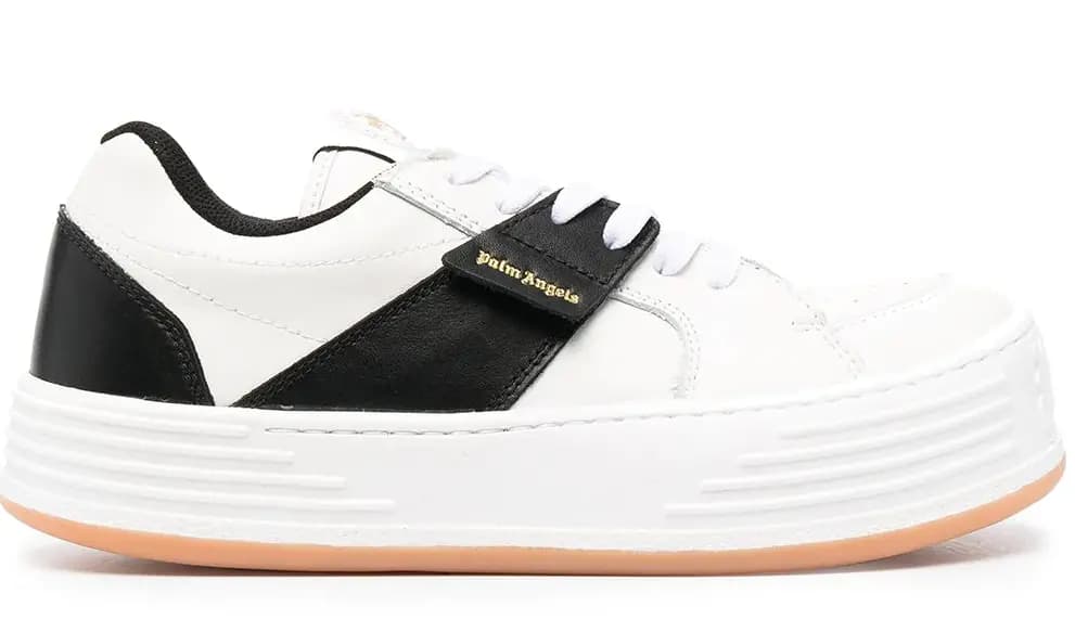 Giày Palm Angels Logo-Print Low-Top Sneakers PMIA051R21LEA0020110 Giày Palm Angels Logo-Print Low-Top Sneakers PMIA051R21LEA0020110
