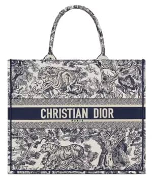 Túi Dior Large Dior Book 'Blue Toile de Jouy Embroidery' M1286ZTDT-M808 Túi Dior Large Dior Book 'Blue Toile de Jouy Embroidery' M1286ZTDT-M808