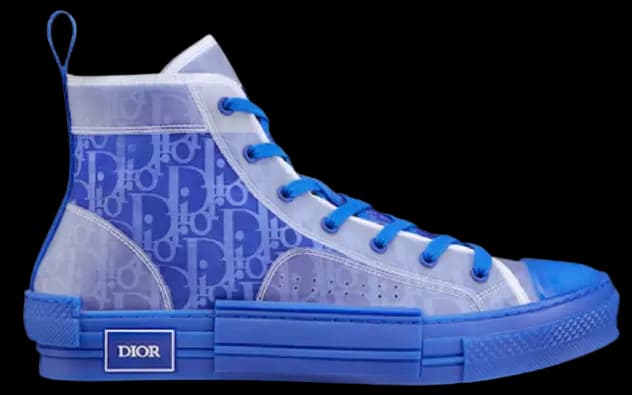 Giày Dior B23 High Top Sneaker Blue Dior Oblique Canvas 3SH118ZMK-H561 Giày Dior B23 High Top Sneaker Blue Dior Oblique Canvas 3SH118ZMK-H561