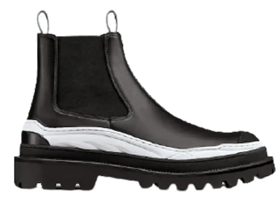 Giày Dior And Sacai Chelsea Boot Black Smooth Calfskin 3BO278ZM-900 Giày Dior And Sacai Chelsea Boot Black Smooth Calfskin 3BO278ZM-900