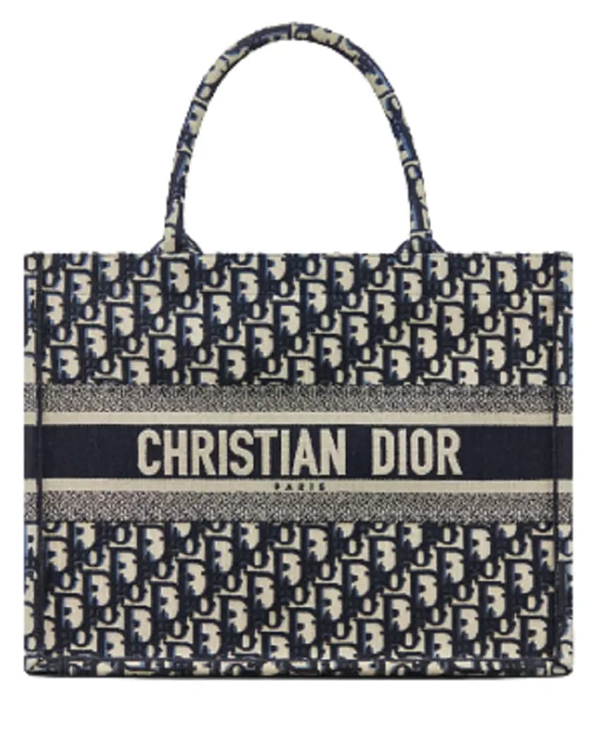 Túi Dior Book Tote Medium 'Blue Oblique' M1296ZRIW-M928 Túi Dior Book Tote Medium 'Blue Oblique' M1296ZRIW-M928