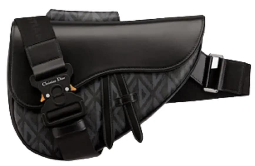 Túi Dior Saddle Bag 'Black CD Diamond Canvas' 1ADPO093CDP-H43E Túi Dior Saddle Bag 'Black CD Diamond Canvas' 1ADPO093CDP-H43E