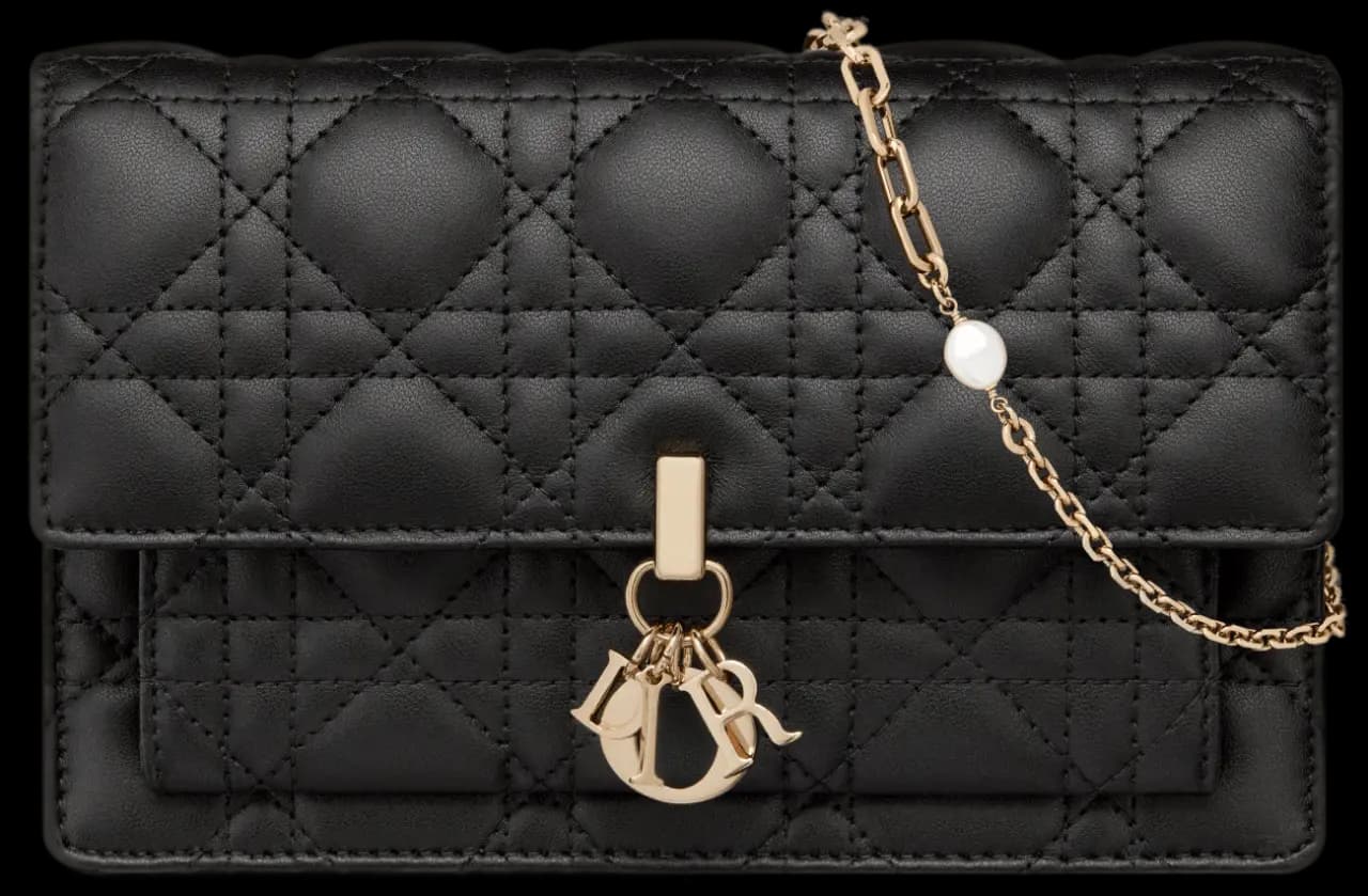 Túi Dior Lady Dior Chain Pouch 'Black' S0937ONMJ-M900 Túi Dior Lady Dior Chain Pouch 'Black' S0937ONMJ-M900