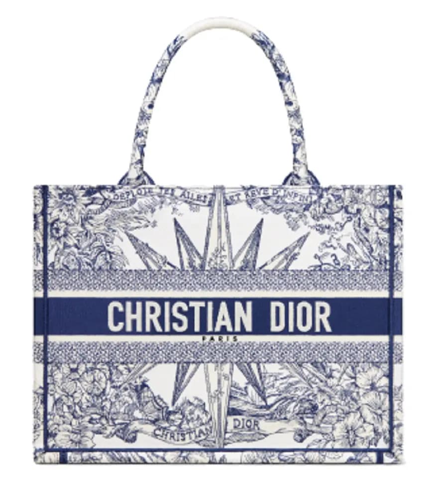 Túi Dior Book Tote Medium 'White Blue' M1296ZRVX-M933 Túi Dior Book Tote Medium 'White Blue' M1296ZRVX-M933
