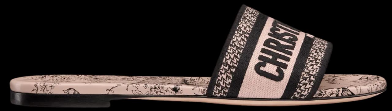 Dép Dior Dway Slide 'Black Nude' KCQ209JHR-S15X Dép Dior Dway Slide 'Black Nude' KCQ209JHR-S15X