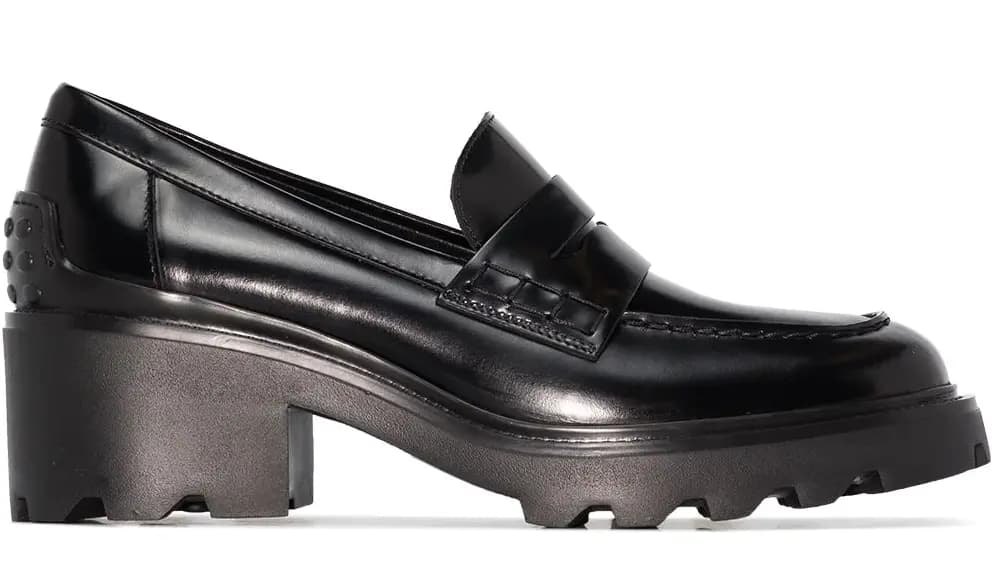 Giày Tod's Heeled Leather Penny Loafers XXW08D0EW80SHAB999 Giày Tod's Heeled Leather Penny Loafers XXW08D0EW80SHAB999