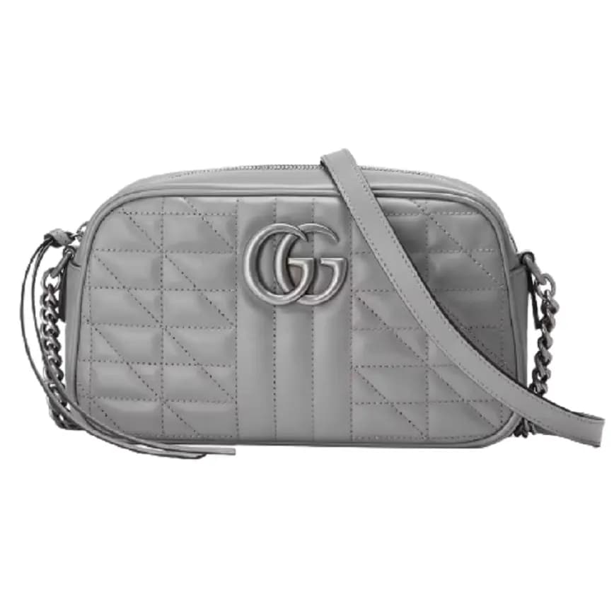 Túi Gucci GG Marmont Small Shoulder Dark Grey Leather 447632-UM8BN-1711 Túi Gucci GG Marmont Small Shoulder Dark Grey Leather 447632-UM8BN-1711