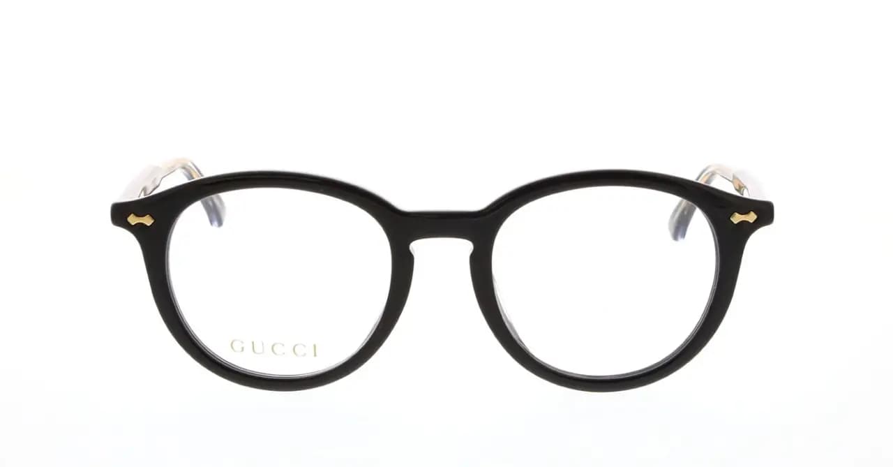 Kính Gucci Black Oval Eyeglasses GG0192OA 001 Kính Gucci Black Oval Eyeglasses GG0192OA 001