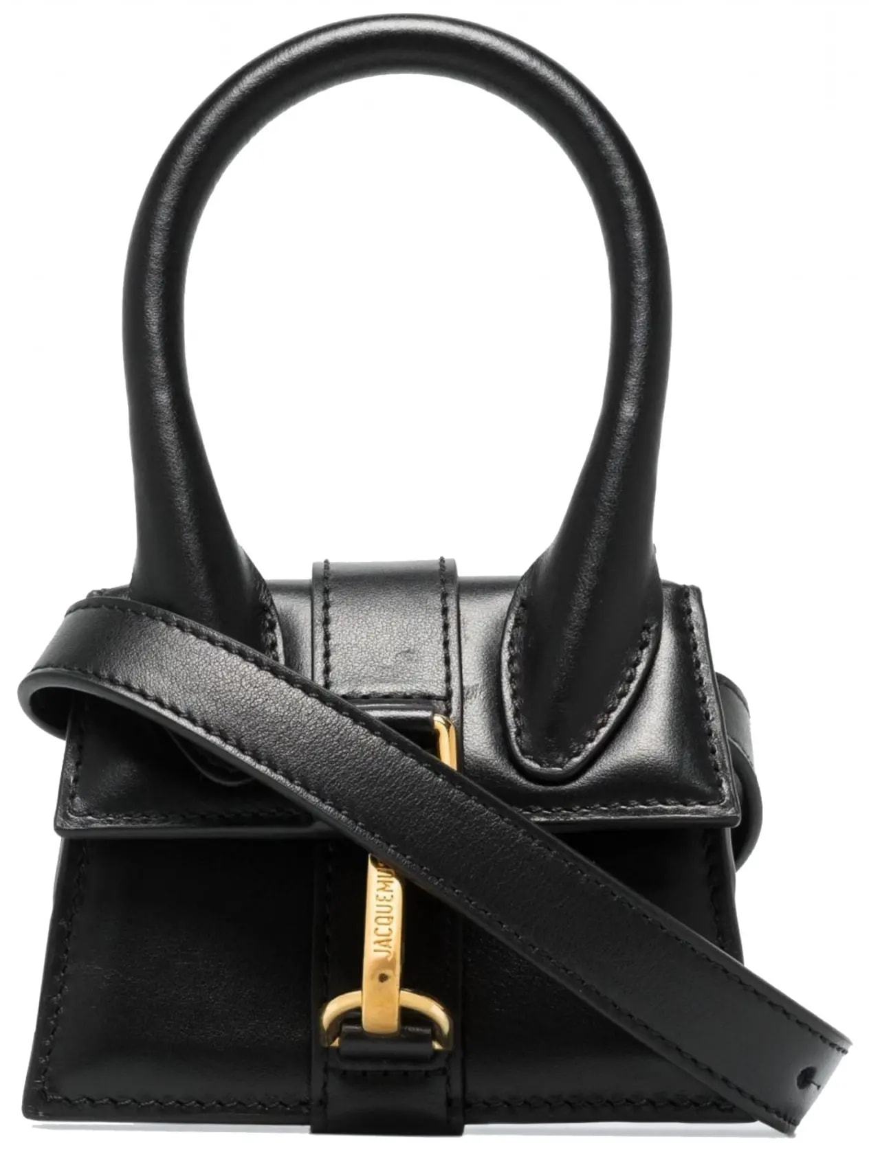 Túi Jacquemus Le Chiquito Montagne 'Gold Black' 213BA10-213-300990 — kich-thuoc: 9-x-12-cm Túi Jacquemus Le Chiquito Montagne 'Gold Black' 213BA10-213-300990 — kich-thuoc: 9-x-12-cm