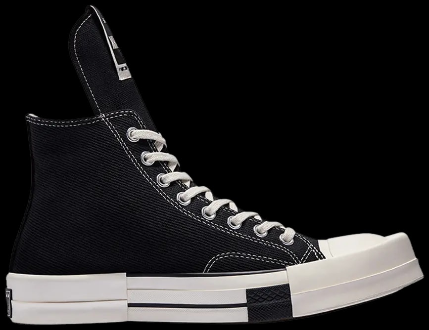 Giày Converse Rick Owens x TURBODRK Chuck 70 High 'Black' 172344C — kich-thuoc: 41.5 Giày Converse Rick Owens x TURBODRK Chuck 70 High 'Black' 172344C — kich-thuoc: 41.5