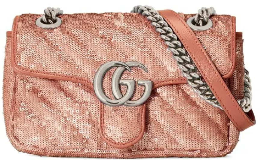 Túi Gucci GG Marmont Mini Bag Pink 446744-9SYWP-5966 Túi Gucci GG Marmont Mini Bag Pink 446744-9SYWP-5966