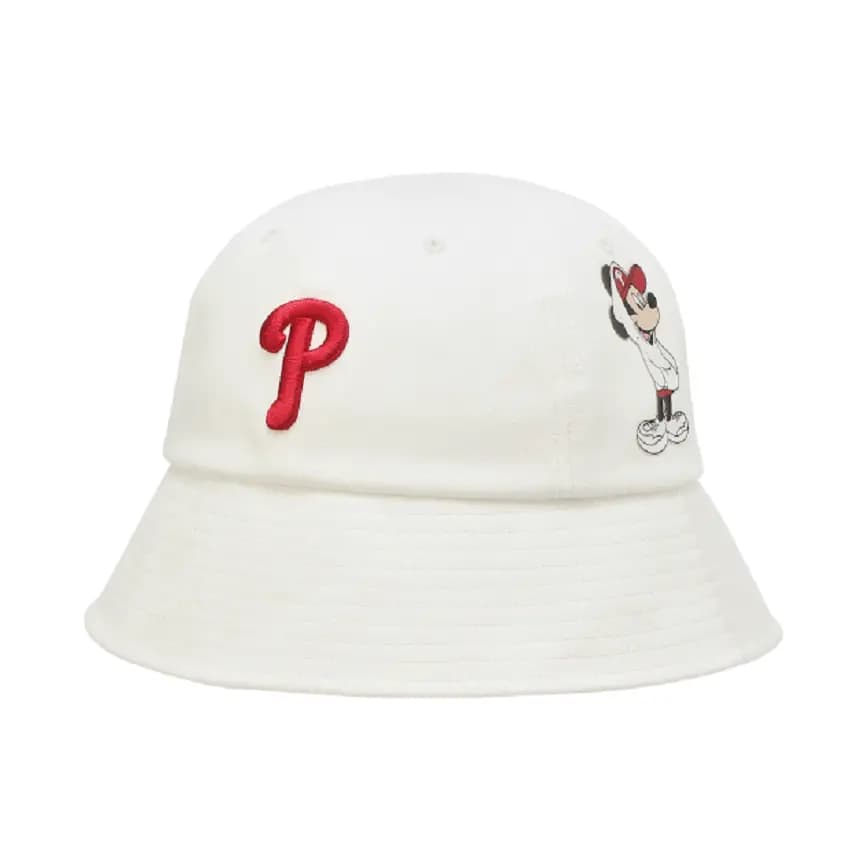 Mũ MLB X Disney Dome Hat Philadelphia Phillies White 32CPHK011-10W Mũ MLB X Disney Dome Hat Philadelphia Phillies White 32CPHK011-10W