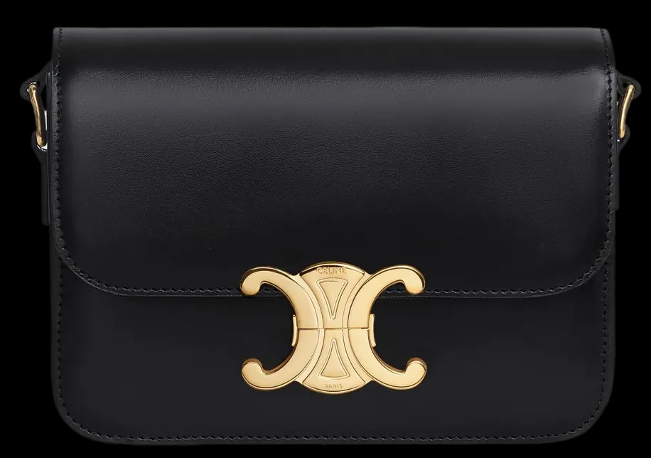 Túi Celine Classique Triomphe 'Gold Black' 188423BF4-38NO Túi Celine Classique Triomphe 'Gold Black' 188423BF4-38NO