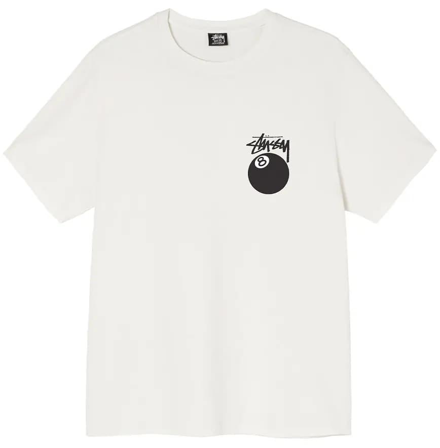 Áo Stussy 8 Ball Pigment Dyed Tee Cream Áo Stussy 8 Ball Pigment Dyed Tee Cream