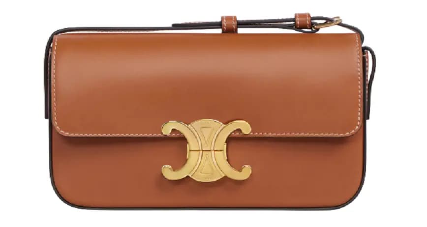 Túi Celine Triomphe Shoulder Bag In Natraul Calfskin 194143BFN-04LU Túi Celine Triomphe Shoulder Bag In Natraul Calfskin 194143BFN-04LU