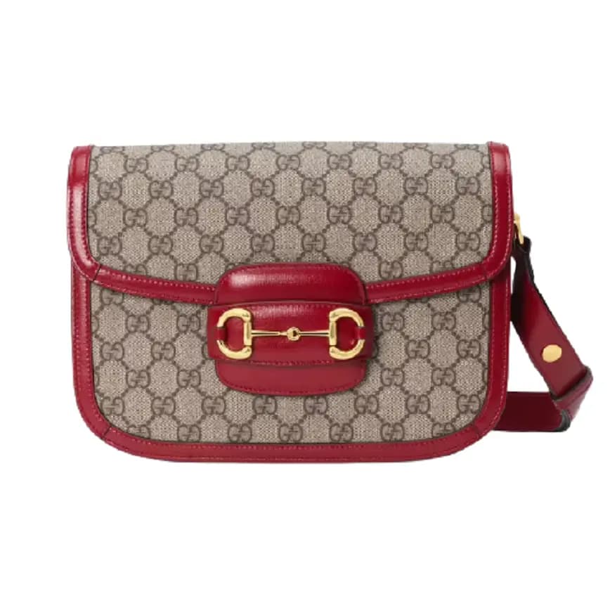 Túi Gucci Horsebit 1955 Shoulder Red GG Supreme 602204-92TCG-8561 Túi Gucci Horsebit 1955 Shoulder Red GG Supreme 602204-92TCG-8561