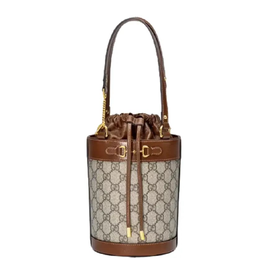 Túi Gucci Horsebit 1955 Small Bucket Brown Leather 637115-92TPG-8563 Túi Gucci Horsebit 1955 Small Bucket Brown Leather 637115-92TPG-8563