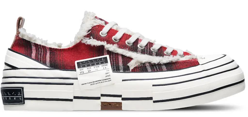 Giày xVESSEL G.O.P Lows 'Forrest Red Plaid' F22X91R Giày xVESSEL G.O.P Lows 'Forrest Red Plaid' F22X91R