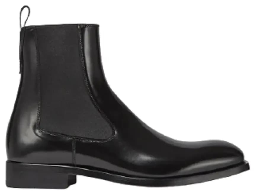 Giày Versace V Leather Boots Black 1000786-1A00695-1B000 Giày Versace V Leather Boots Black 1000786-1A00695-1B000
