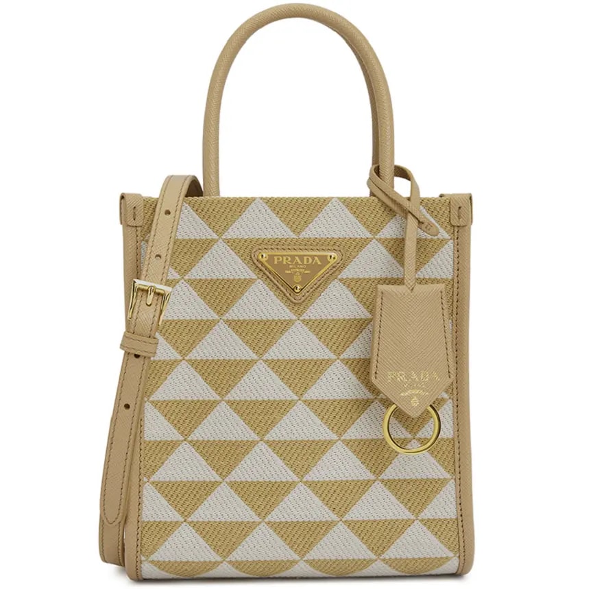 Túi Prada Logo Symbol Embroider 'Beige' 1BA355-2FKL-F0J0A Túi Prada Logo Symbol Embroider 'Beige' 1BA355-2FKL-F0J0A