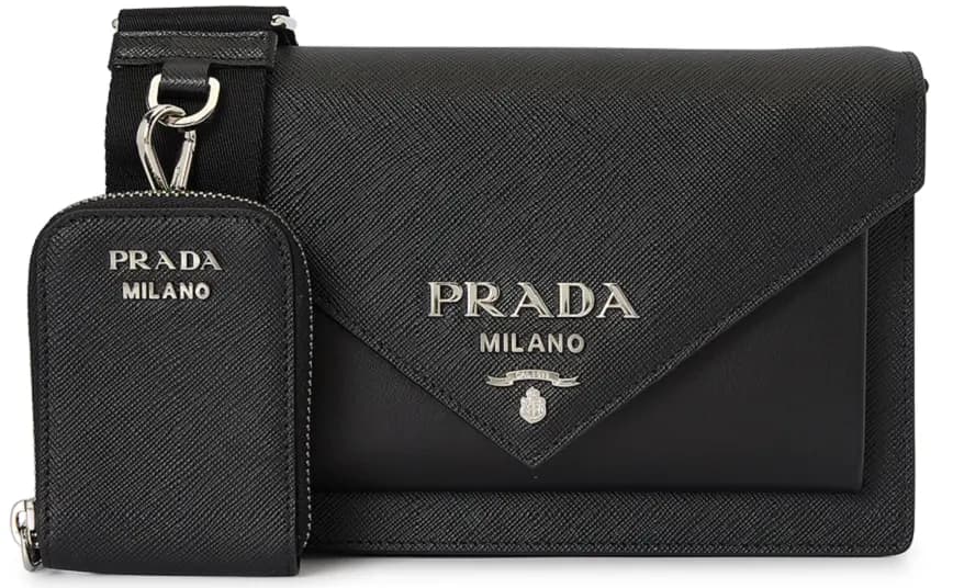 Túi Prada Saffiano Envelope 'Black' 1BP020-2EVU-F0002 Túi Prada Saffiano Envelope 'Black' 1BP020-2EVU-F0002