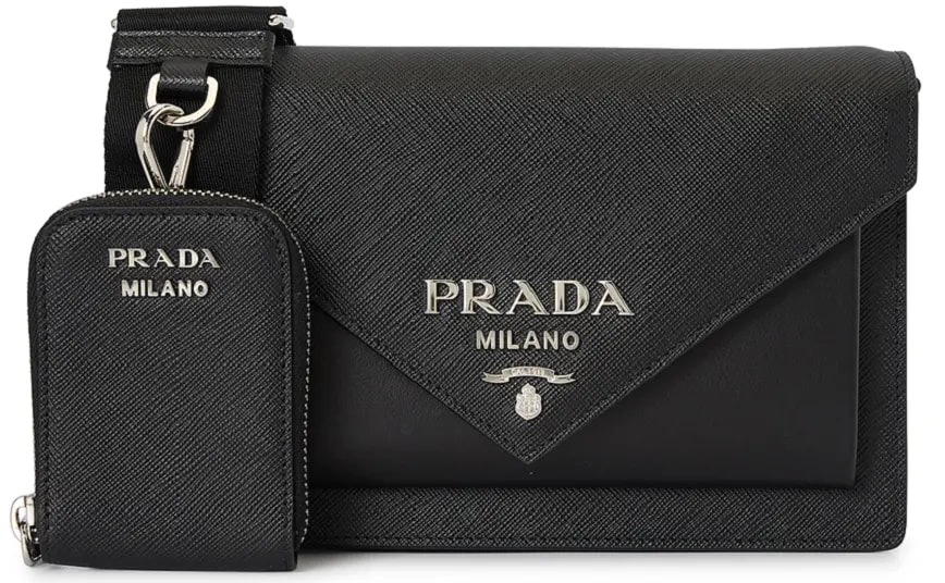 Túi Prada Saffiano Envelope 'Black' 1BP020-2EVU-F0002 Túi Prada Saffiano Envelope 'Black' 1BP020-2EVU-F0002